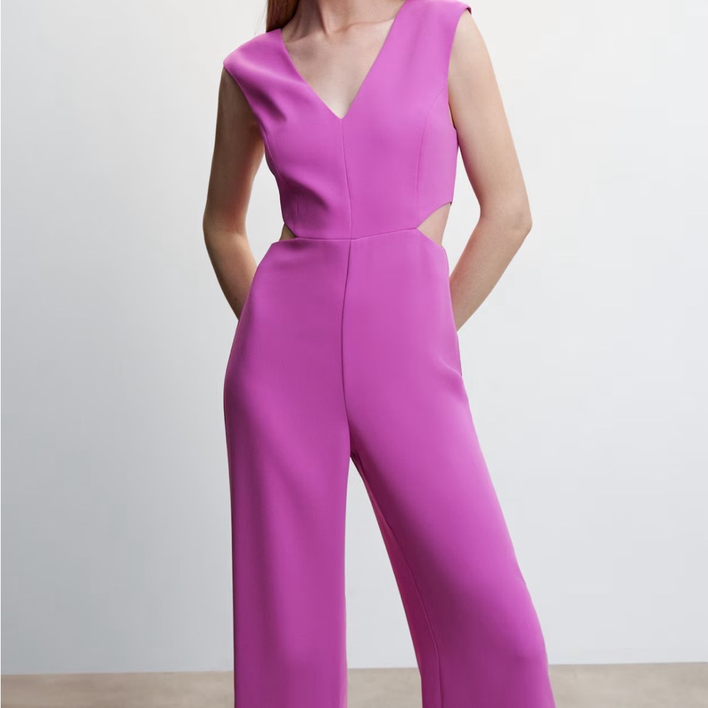 Long jumpsuit with cut-out Mango brand size s
